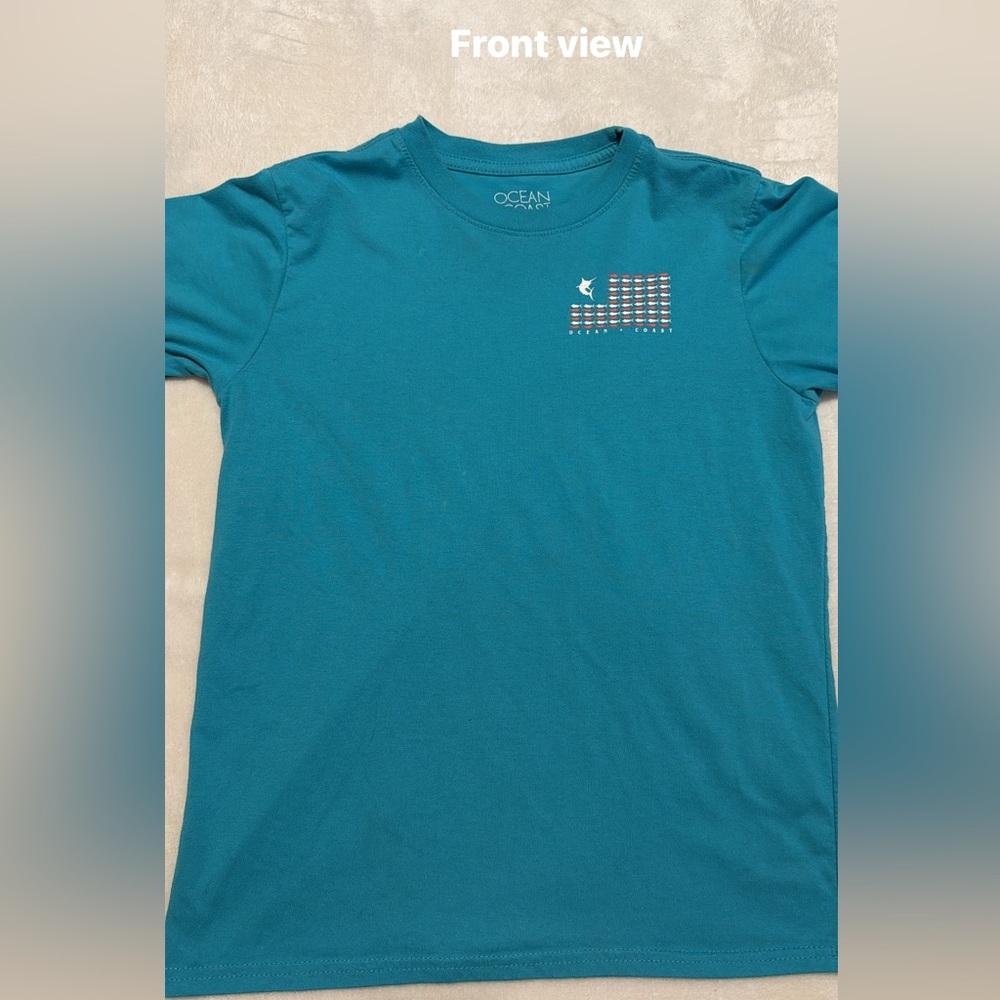 Ocean coast Blue Shirt by
